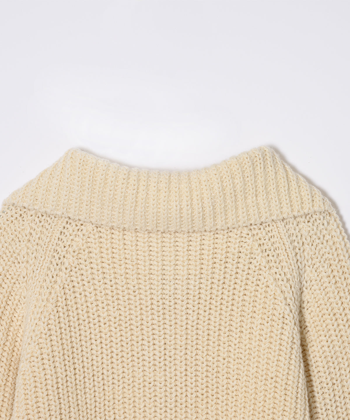 PRISTINE ニット ジップアップ ウールニットジップアップカーデ