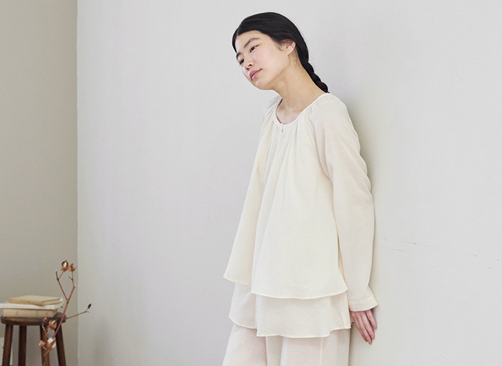 甘い撚りで織られたガーゼは、とにかく肌当たりが柔らか