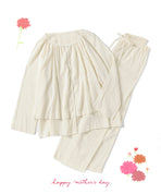 【母の日限定】ガーゼ長袖ギャザーパジャマ