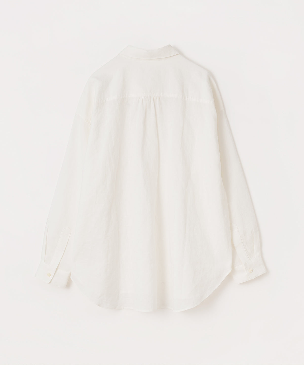 コットンリネン 平織ビッグシャツ