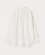 コットンリネン 平織ビッグシャツ