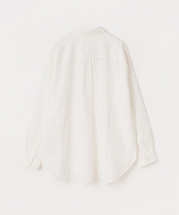 コットンリネン 平織ビッグシャツ