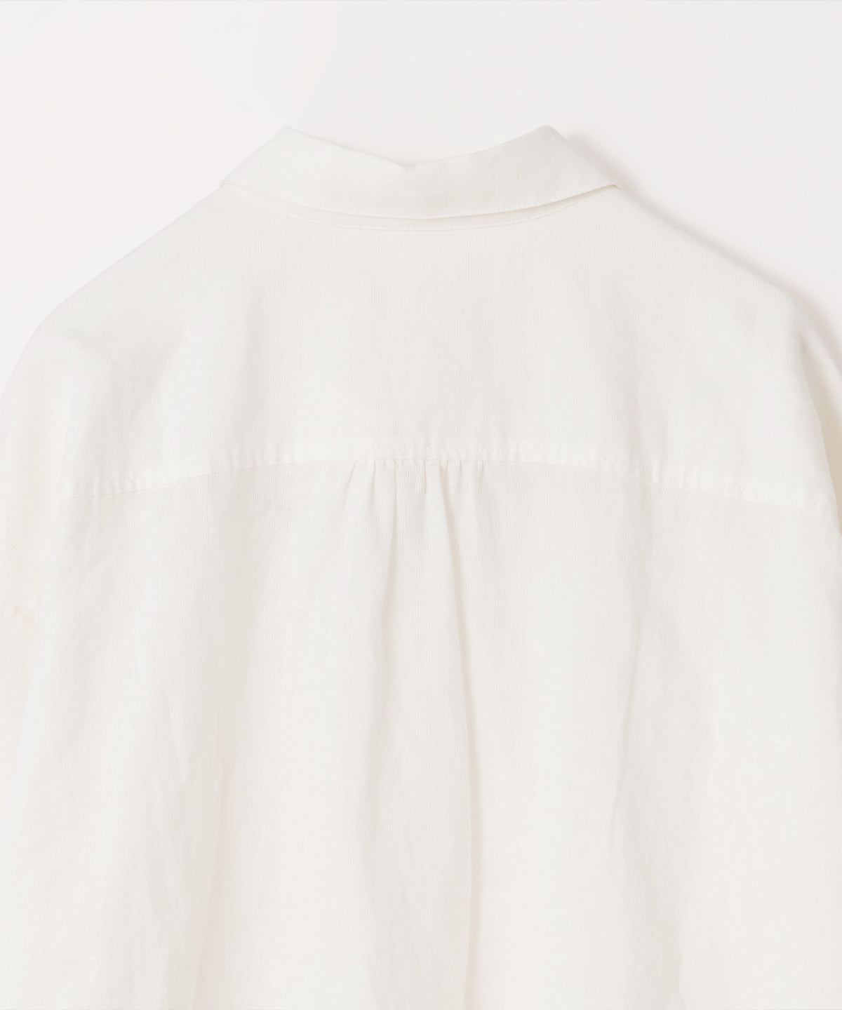 コットンリネン 平織ビッグシャツ