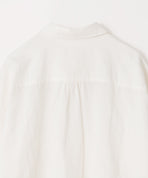 コットンリネン 平織ビッグシャツ