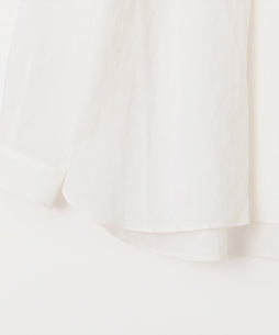 コットンリネン 平織ビッグシャツ