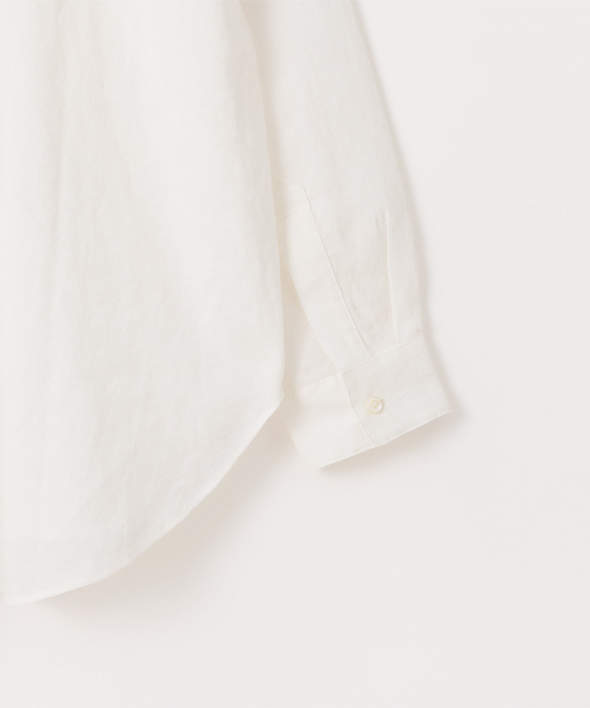 コットンリネン 平織ビッグシャツ