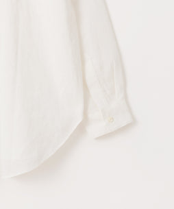 コットンリネン 平織ビッグシャツ