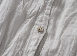 草木染め コットンリネン ハンドプリーツワンピース