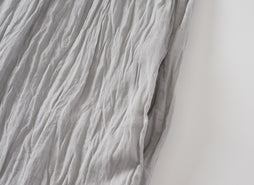 草木染め コットンリネン ハンドプリーツワンピース