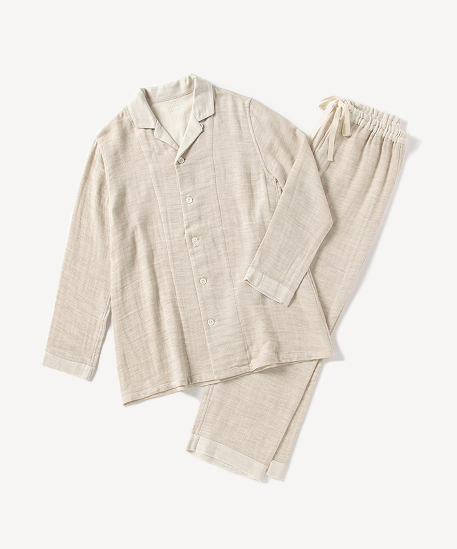 未使用☆プリスティン ヤクコットン 綾ダブルガーゼパジャマワンピース ヤクコットン 綾ダブルガーゼパジャマ – PRISTINE