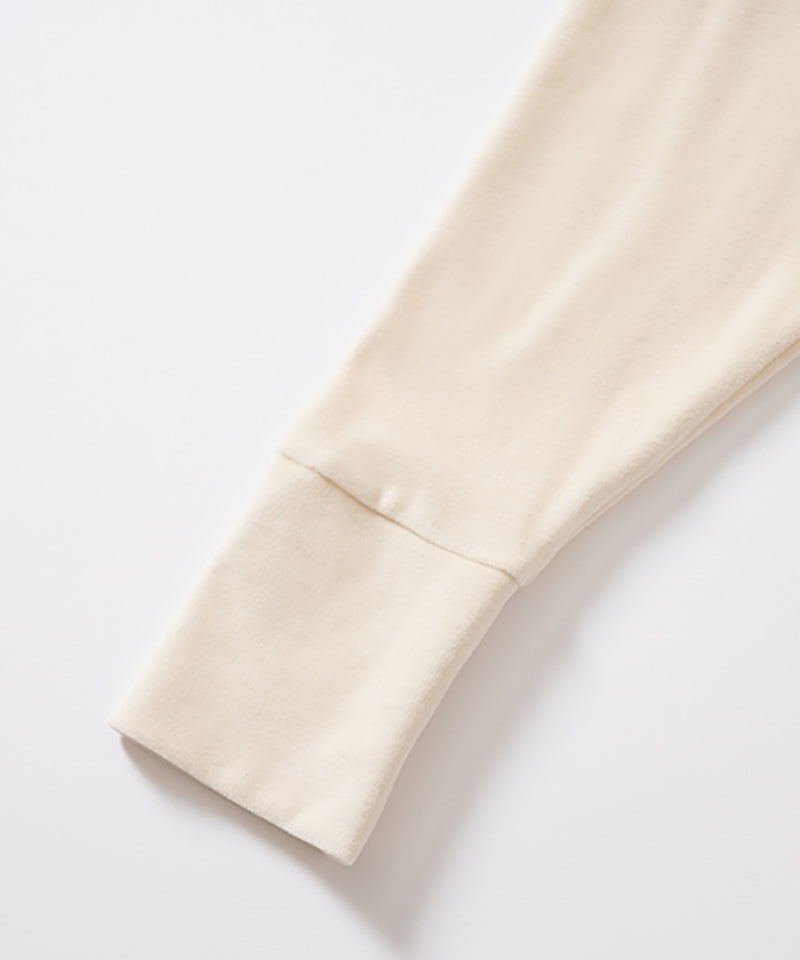 PRISTINE プリスティン ベロアハーフジッププルオーバー コットン 綿 ベロアハーフジッププルオーバー / オーガニックコットン – PRISTINE