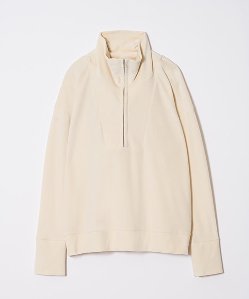 ラッセルノ　ベロアハーフジッププルオーバー ベロアハーフジッププルオーバー – PRISTINE