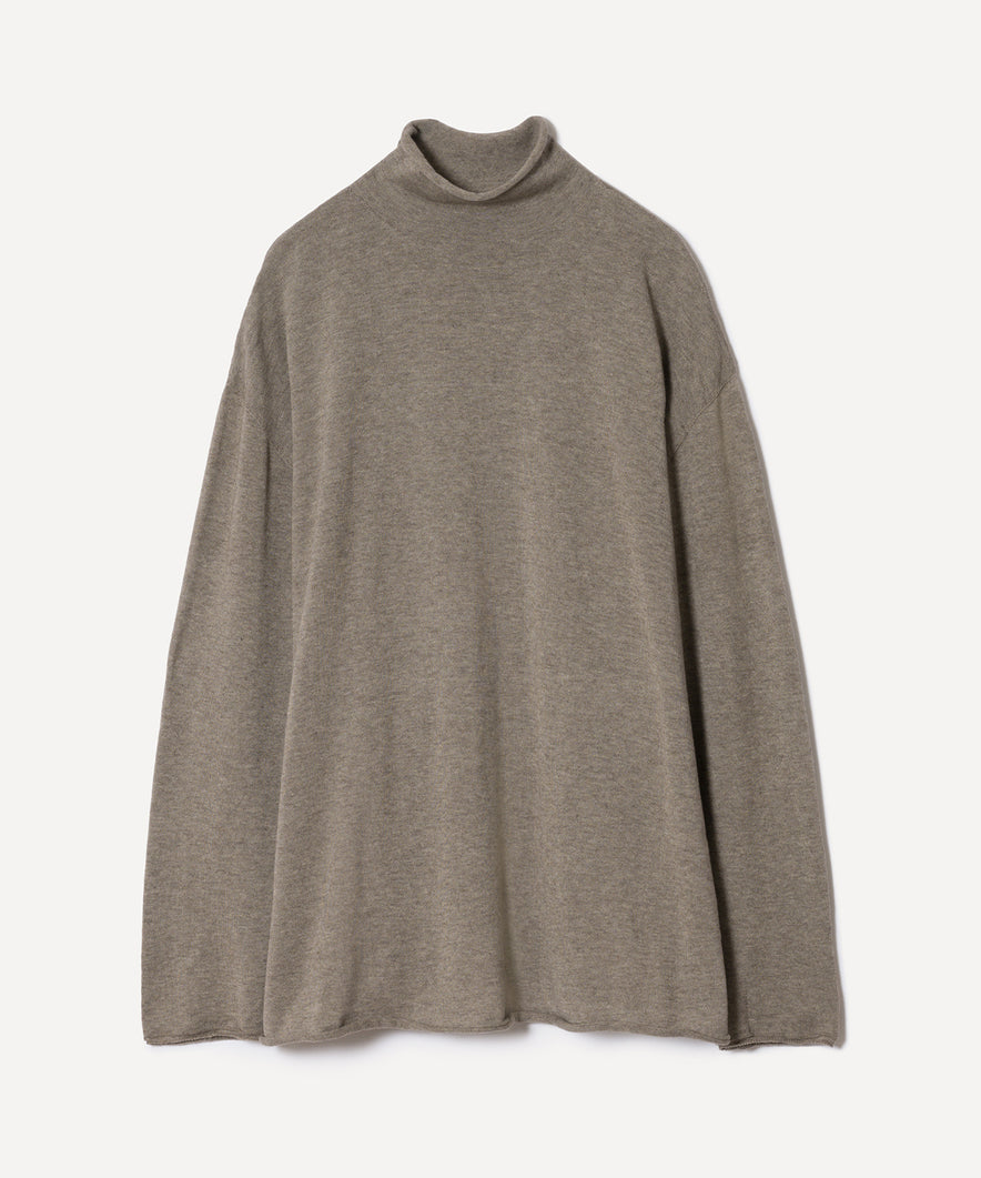 フォレストグレイニットタートルプルオーバー