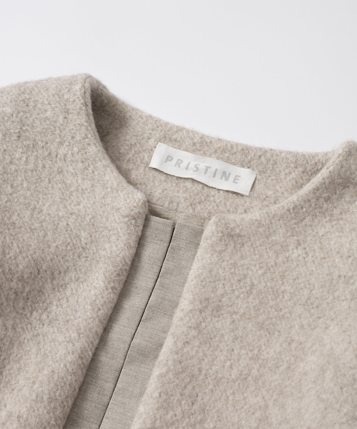 マーブルノーカラージャケット / オーガニックコットン – PRISTINE