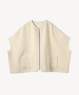 シルクコットンポンチョベスト