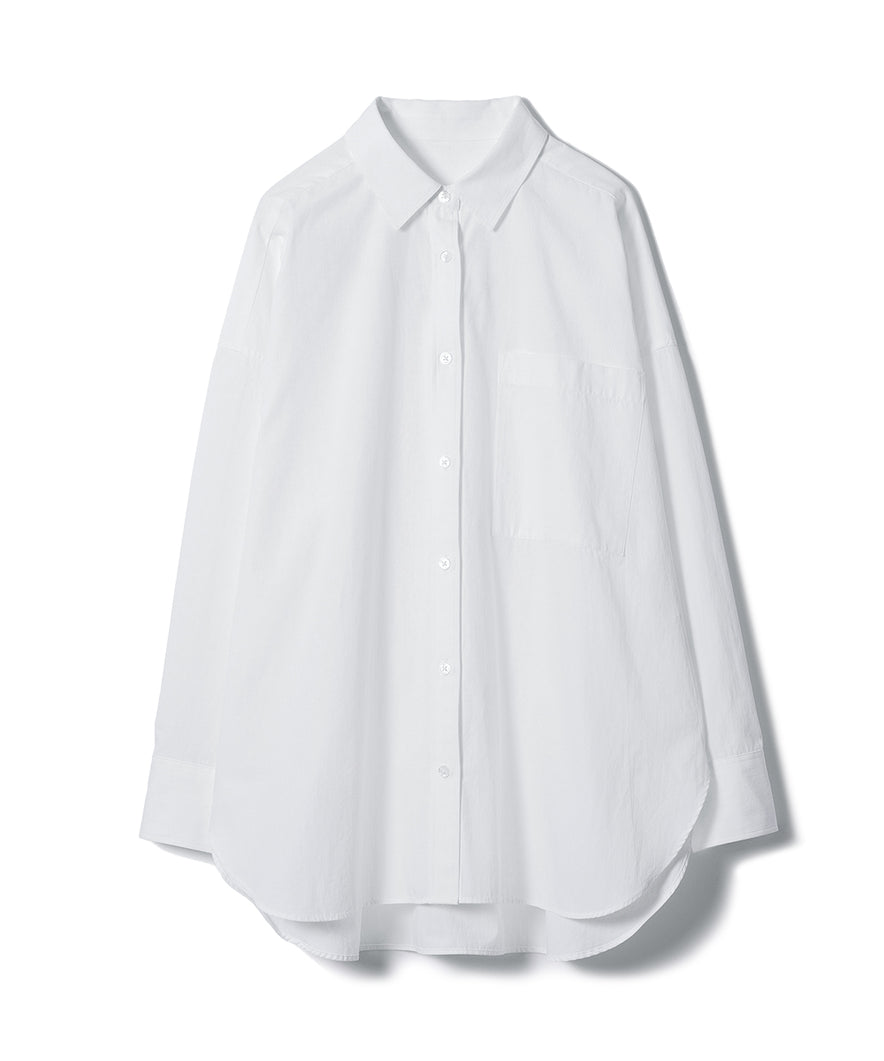 ポプリンオーバーシャツ