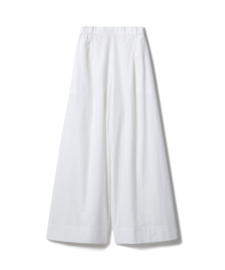 ポプリンタックワイドパンツ