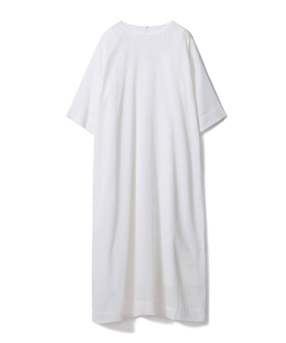 和紙ボイルクルーネックワンピース