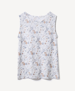 flowerメッシュタンクトップ