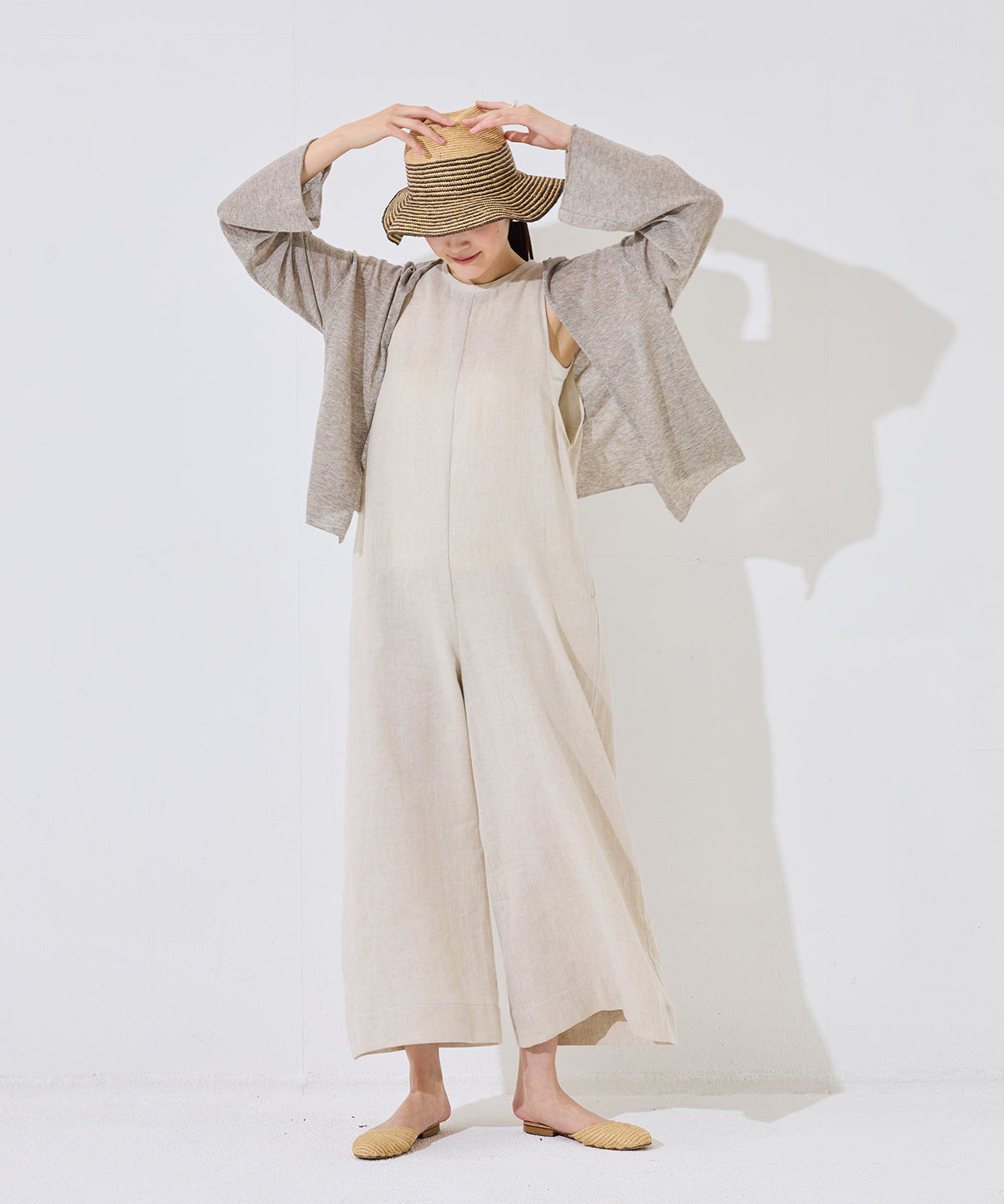 コットンリネンツイル オールインワン / オーガニックコットン – PRISTINE