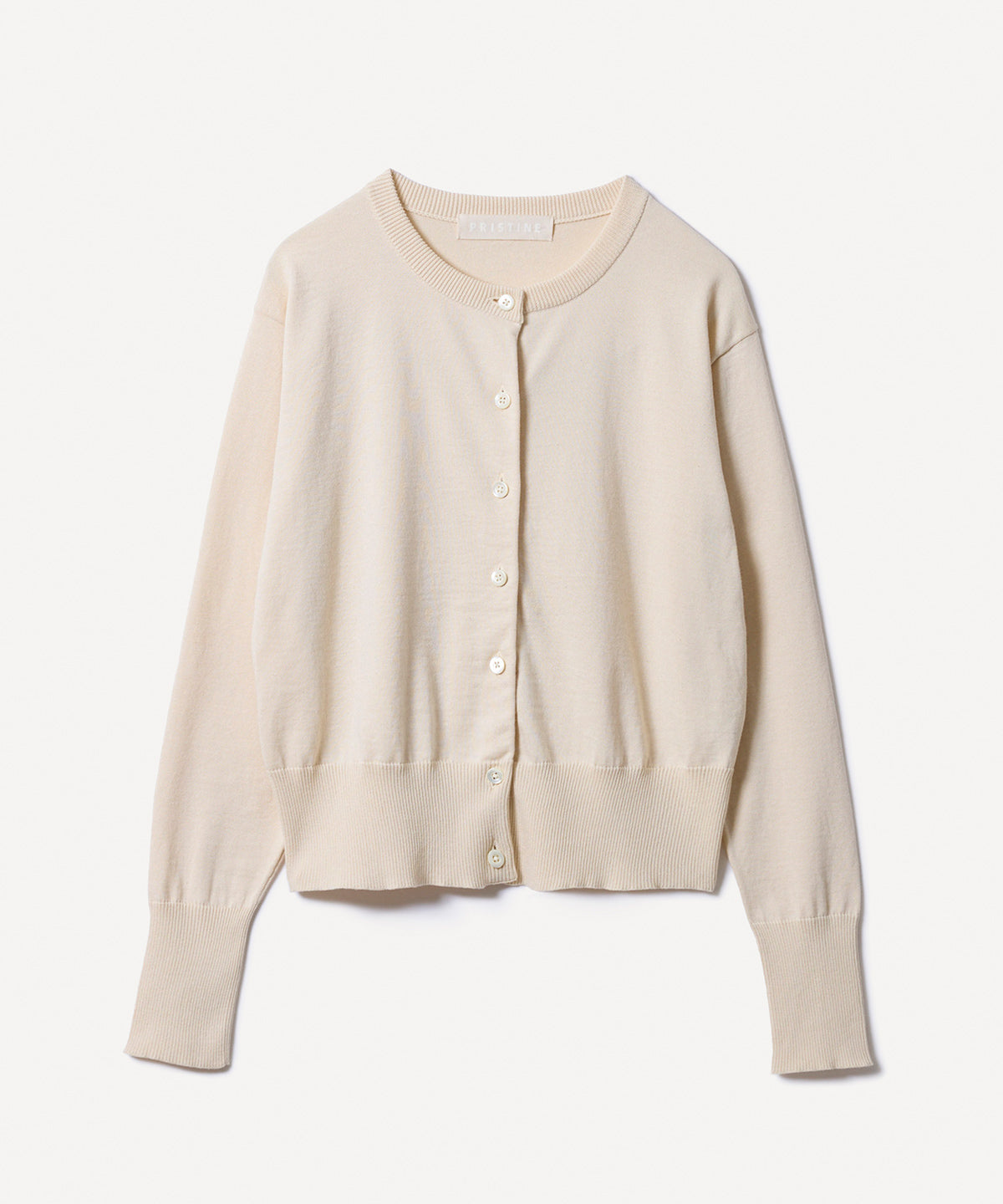 PRISTINE オーガニックコットン Vネックカーディガン M PRISTINE オーガニックコットン Vネックカーディガン M