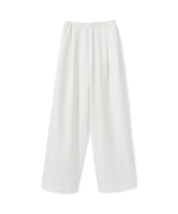 オーガニックコットン 「 綾織セミワイドタックパンツ 」｜PRISTINE