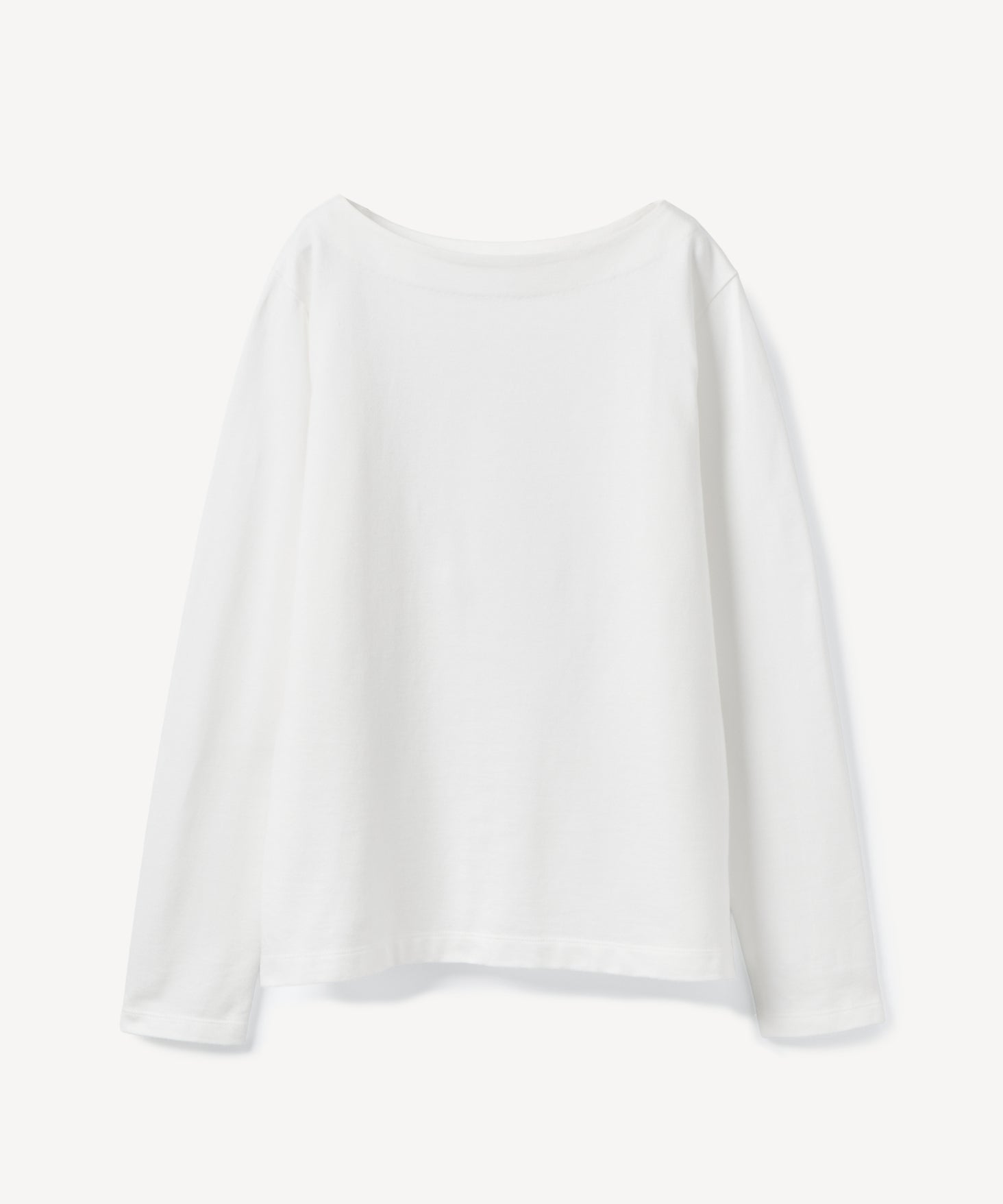 オーガニックコットン 「 スムージー天竺 ボートネックプルオーバー 」｜PRISTINE