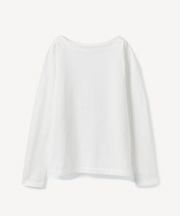 オーガニックコットン 「 スムージー天竺 ボートネックプルオーバー 」｜PRISTINE