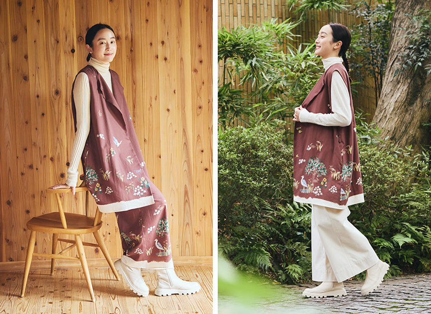  秋のこっくりカラーを楽しむスタイリング