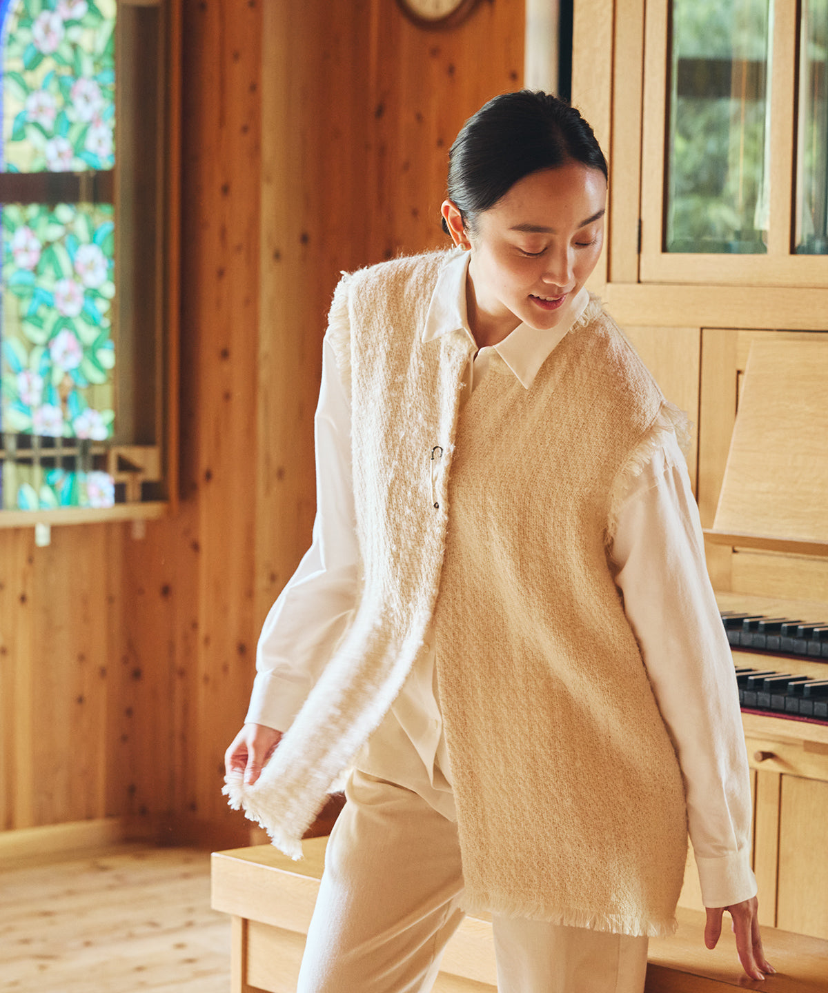 ツイードベスト / オーガニックコットン – PRISTINE