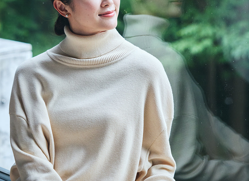 人気のビッグタートルセーターがブラッシュアップして登場