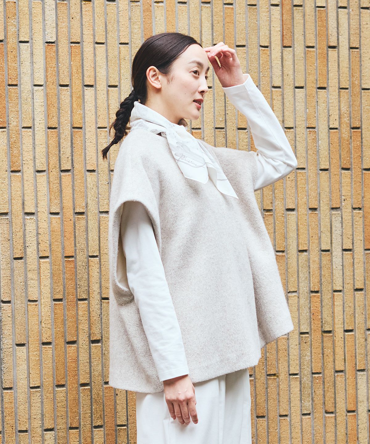 ヤクマーブルケープベスト / オーガニックコットン – PRISTINE