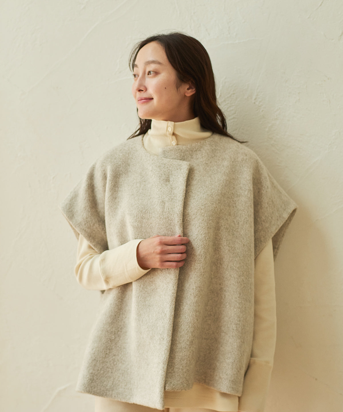 ヤクマーブルケープベスト / オーガニックコットン – PRISTINE