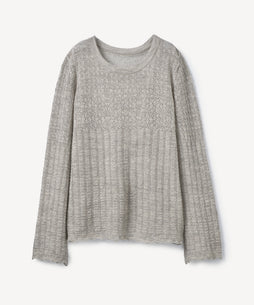 オーガニックコットン 「 アルパカレーシーニットプルオーバー 」｜PRISTINE
