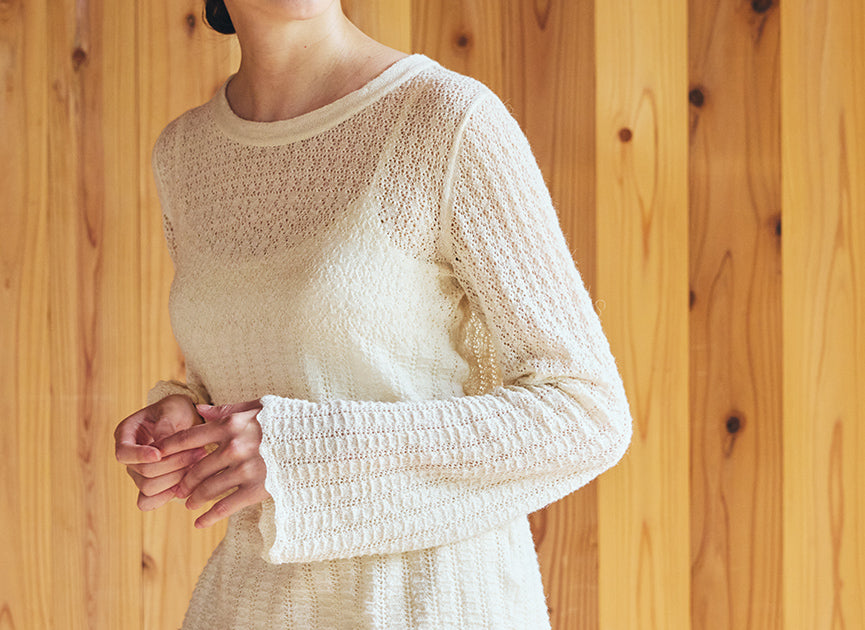 さりげないスカラップがアクセントに