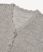 アルパカレーシーニットカーディガン