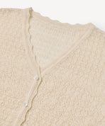 アルパカレーシーニットカーディガン