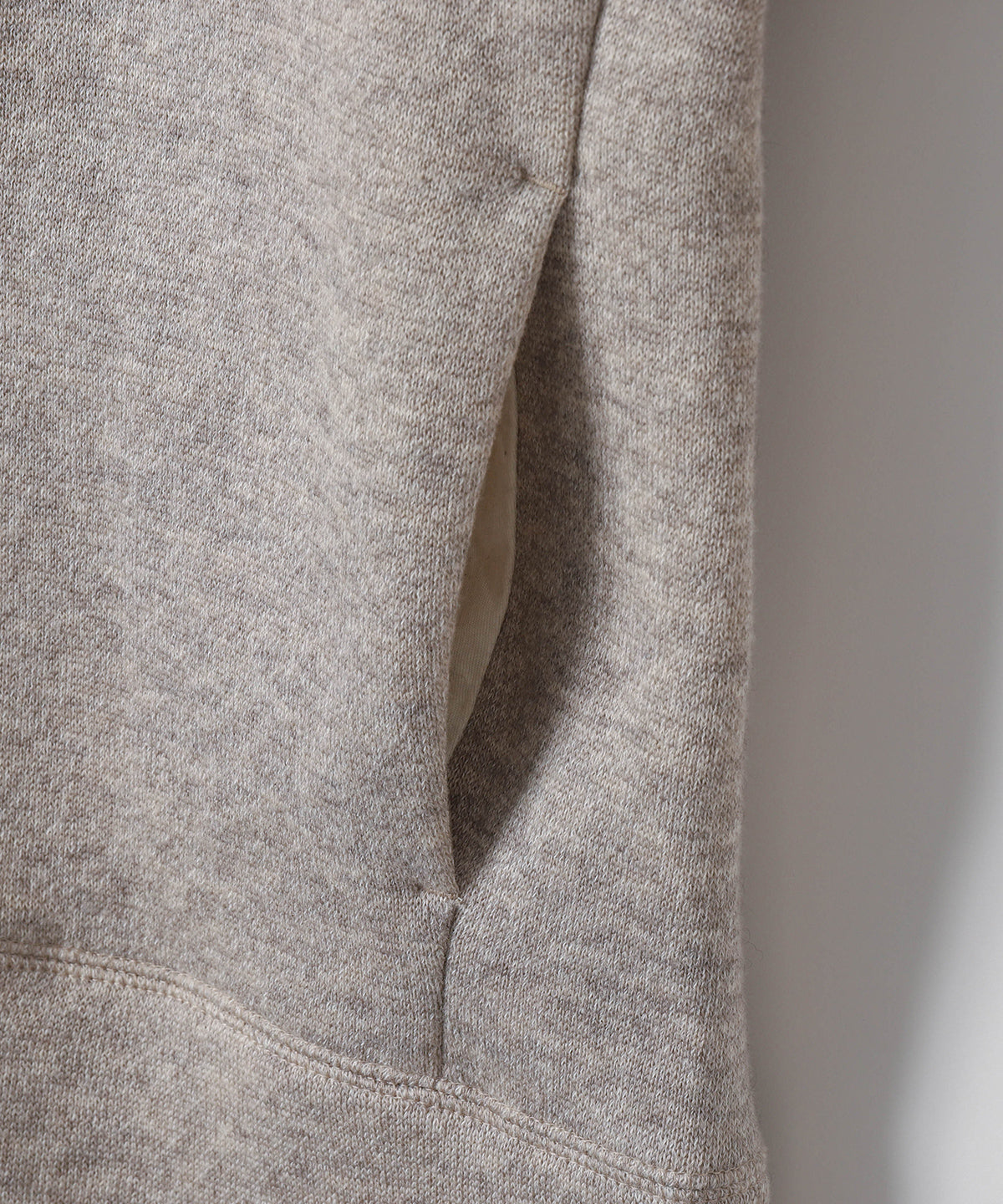 ヤク裏毛ジップアップパーカー