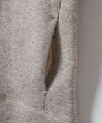 ヤク裏毛ジップアップパーカー