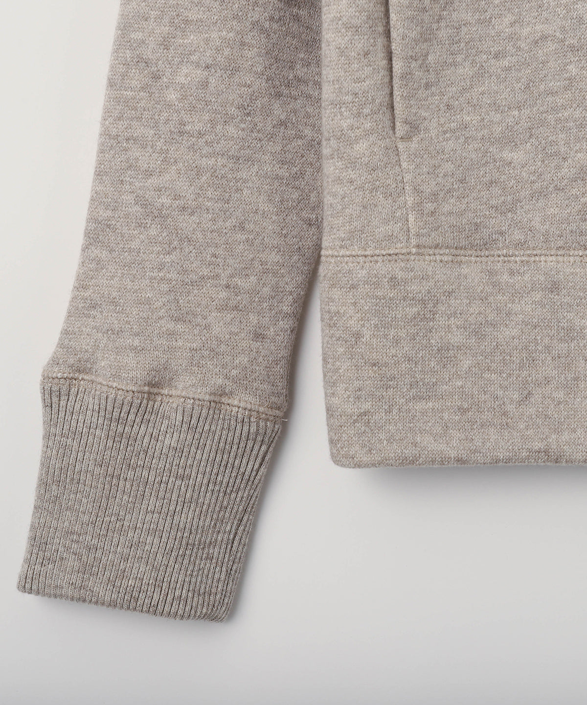 ヤク裏毛ジップアップパーカー