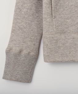 ヤク裏毛ジップアップパーカー