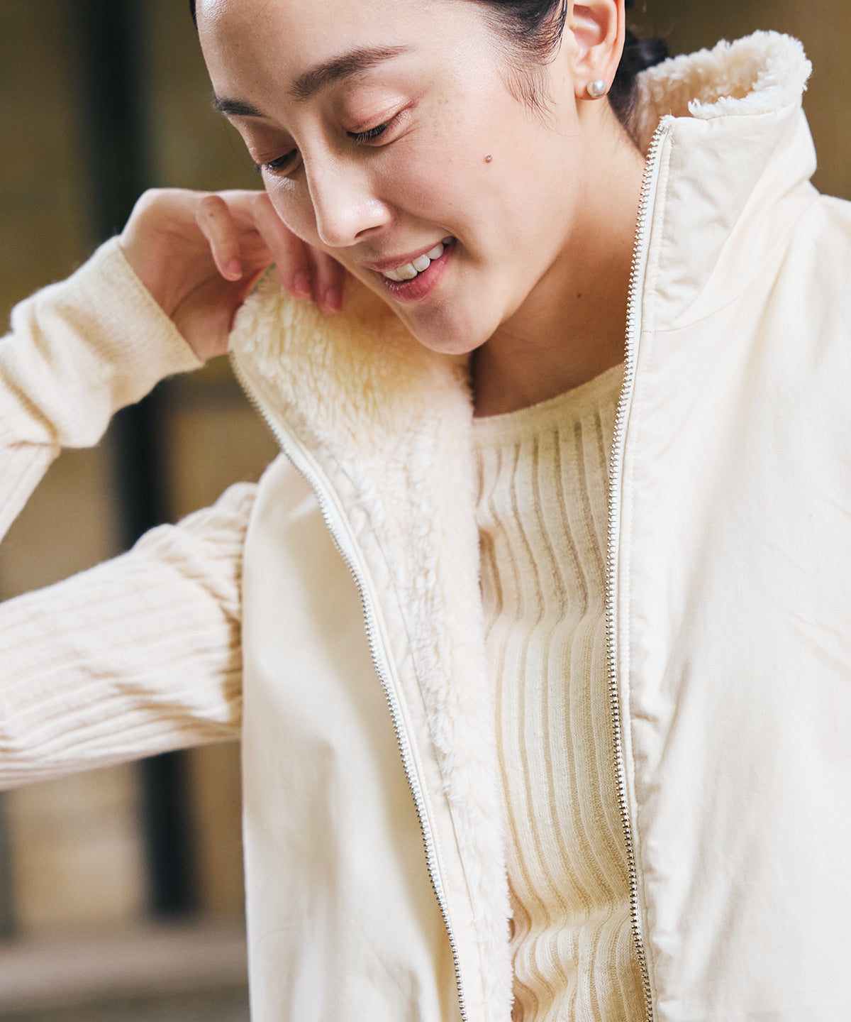 タイプライターリバーシブルベスト / オーガニックコットン – PRISTINE