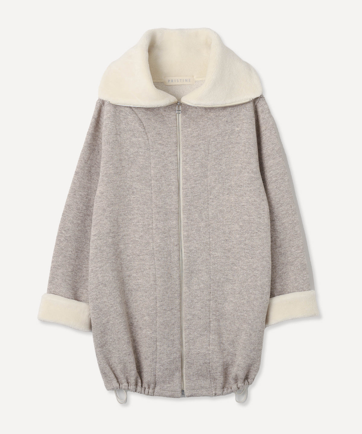 オーガニックコットン 「 ヤク裏毛スタンドカラーバルーンジャケット 」｜PRISTINE