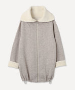 オーガニックコットン 「 ヤク裏毛スタンドカラーバルーンジャケット 」｜PRISTINE