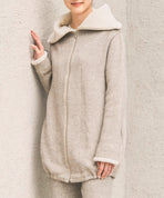 ヤク裏毛スタンドカラーバルーンジャケット