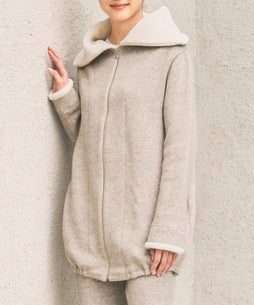 ヤク裏毛スタンドカラーバルーンジャケット