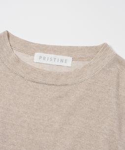 コットンリネンプレーティング天竺ワイドプルオーバー