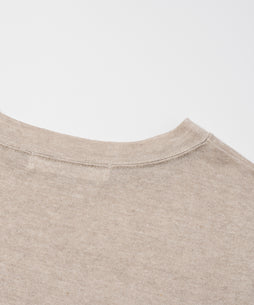 コットンリネンプレーティング天竺ワイドプルオーバー