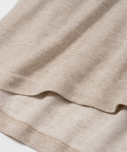 コットンリネンプレーティング天竺ワイドプルオーバー