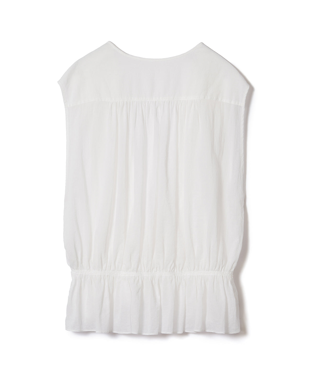 ちりめんギャザージレ